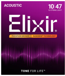 Elixir Nanoweb Light 12 Str. Phosphor