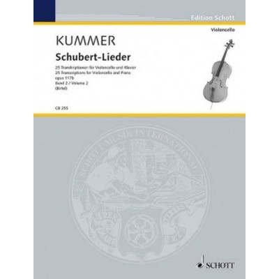 Kummer F.a. - SCHUBERT-lieder Vol.2 - Violoncelle & Piano