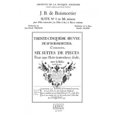 Boismortier Suite N° 1 En Mi Mineur Opus 35