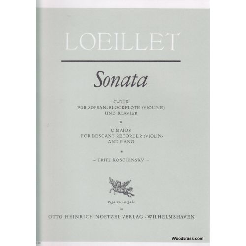 Loeillet De Gant J. B. - Sonata C-dur - FLB Soprano et BC