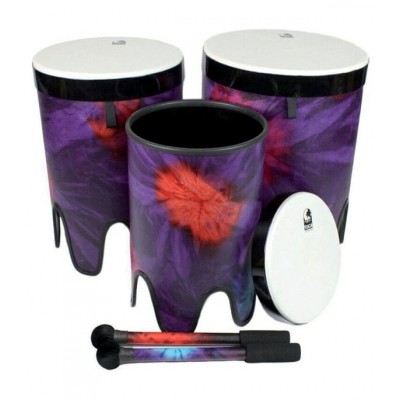 Nesting Drums Tom Tom Freestyle II Set De 3 (12/14/16) TF2NT-3PCWP Woodstock Purple