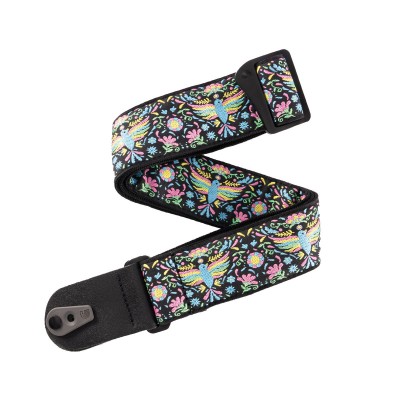 Pad Lock Woven Guitar Strap, Phoenix Dream