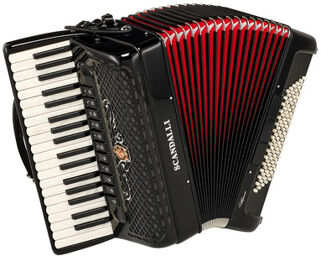Polifonico IX Noir avec soufflet rouge
