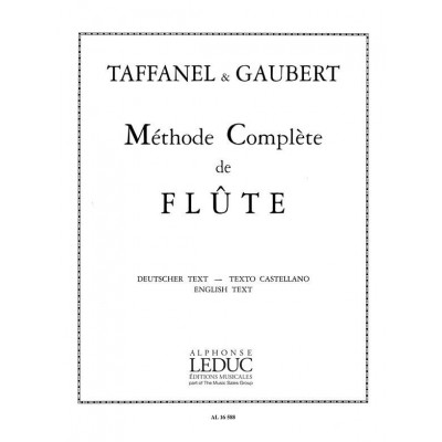 Paul Taffanel - Methode Complete De Flute Traversiere