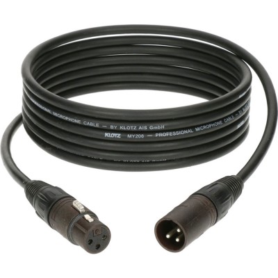 Cable Micro XLR 5 M Male Femelle Neutrik Bronze