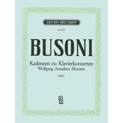 Busoni F. - Mozart Klav.konz. Kadenzen BD1 - Piano