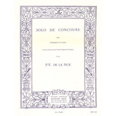 Solo de Concours pour trombone et piano