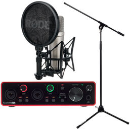 Scarlett 2i2 3rd NT1A Bundle Noir