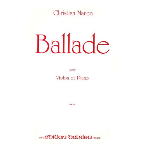 Manen Christian - Ballade - Violon