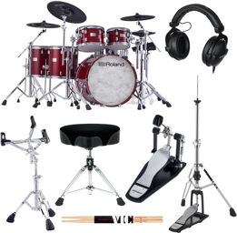 VAD716-GC E-Drum Set Bundle Gloss Cherry