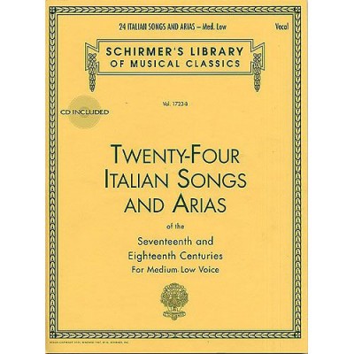 24 Italian Songs & Arias 17 & 18 TH Medium Low + MP3