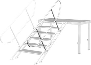Tour Stage VarioStair Handrail Argent