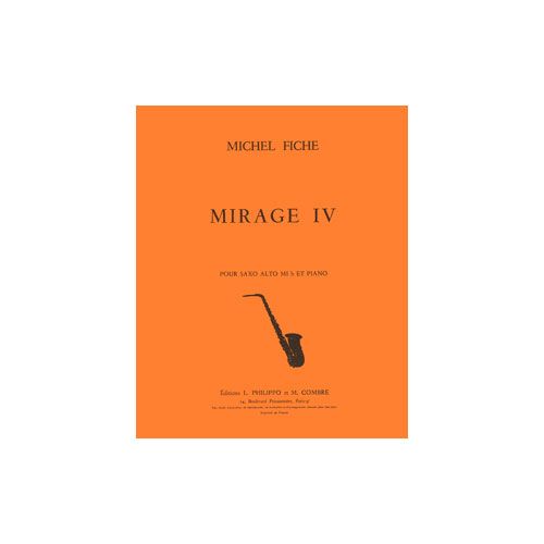 Fiche - Mirage 4 - Saxophone et Piano