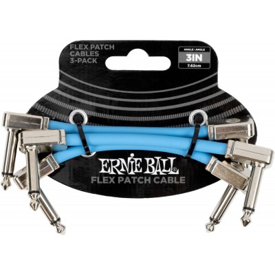 Cable Patch Flex 7,5Cm - Pack 3 Bleu