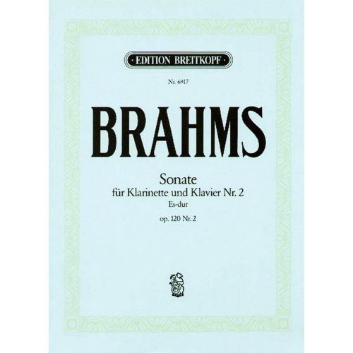Brahms J. - Sonate Op. 120/2 En Mib Majeur - Clarinette, Piano