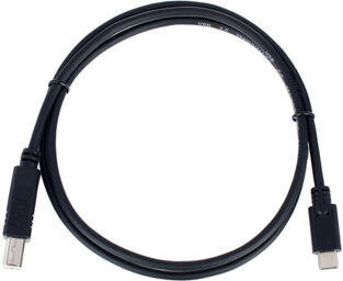 USB 2.0 Typ C/B Cable 1m noir