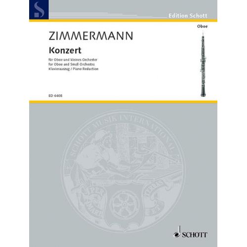 Zimmermann Bernd Alois - Concerto - Oboe And Small Orchestra
