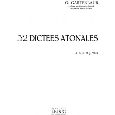 32 Dictees Atonales Superieur 1-2 et 3 Voix Voice
