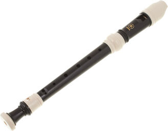 YRS-31 Soprano Recorder Marron foncé avec anneaux blancs