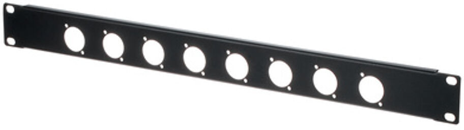 Rack Panel 1U 8XLR