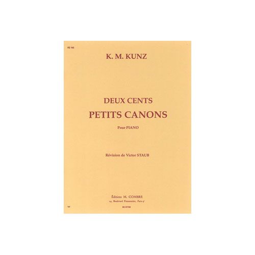 Kunz - 200 Petits Canons - Piano