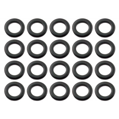 SW-BK - Rondelle Noire Métal Pour Tirant (X20)