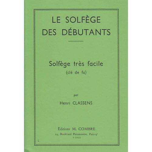 Classens - Solfège Des déBUTANTS-fa