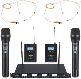 Quad R/2H/2B 2 Headmike O 470 Noir mat