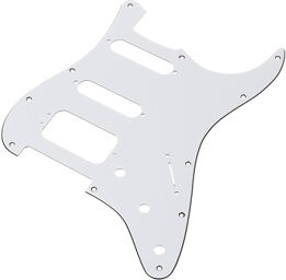 ST-Style Pickguard HSS W Blanc