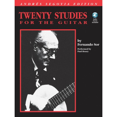 Fernando Sor - Twenty Studies For Guitar + Audio En Ligne - Guitar