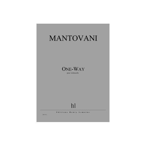 Mantovani - One - Way - Violoncelle