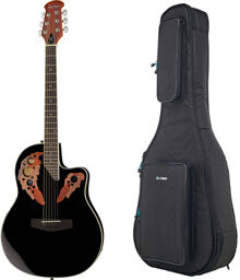 Harley Benton HBO-850BK w/Bag Noir haute brillance