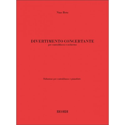 Rota - Divertimento Concerte - Contrebasse, Piano