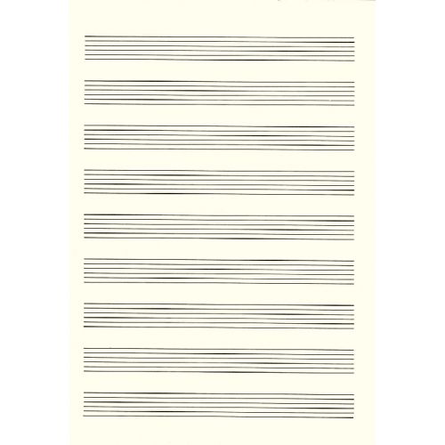 Bloc Tablatures A4 - 9 Portées (50 Pages)