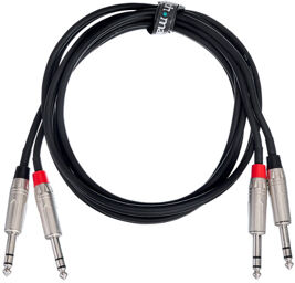 Dual Patch Cable 1.8m Noir