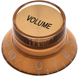Parts Guitar Volume Knob GD Or avec indications dorées