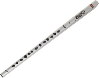 Tinwhistle Original C Silver argent avec accents noirs