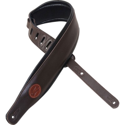 6 CM Logo Levy's Cuir Pleine Fleur Dark Brown