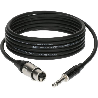 Cable Micro 5 M XLR Femelle - Jack 3P Connecteur Metal,