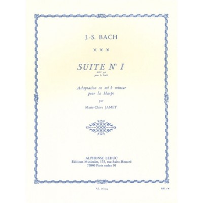 Suite No.1 BWV 996 for Lute Adapted