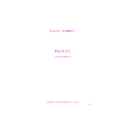 Narboni Francois - Paradis - Orgue