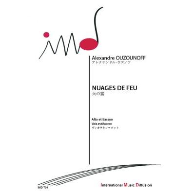 Ouzounoff Alexandre - Nuages De Feu - Alto & Basson