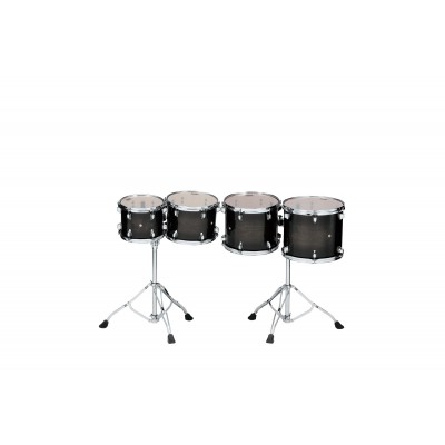 Set Tom De Concert MID-pitched Transparent Black Burst