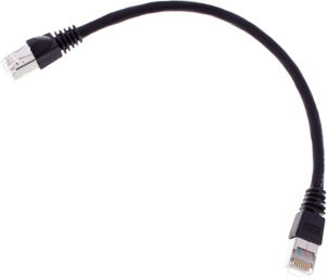 CAT6A Patchkabel 0,25m, sw noir