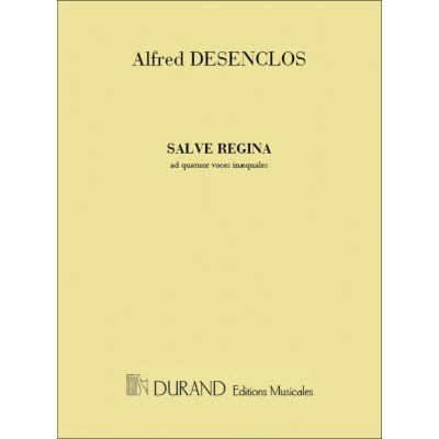 Desenclos - Salve Regina - 4 Voix Mixtes