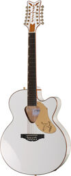 G5022CWFE-12 Falcon Rancher Blanc avec filet or pailleté