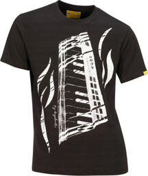 T-Shirt Piano Feeling L Noir