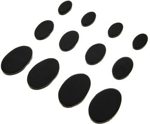 Gel Damper Pads black 12 Pack Noir