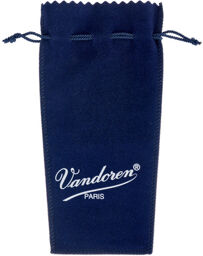 Blue suede pouch Bleu marine