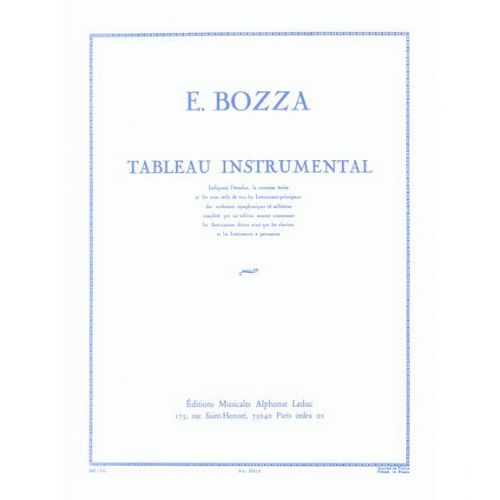 Bozza E. - Tableau Instrumental